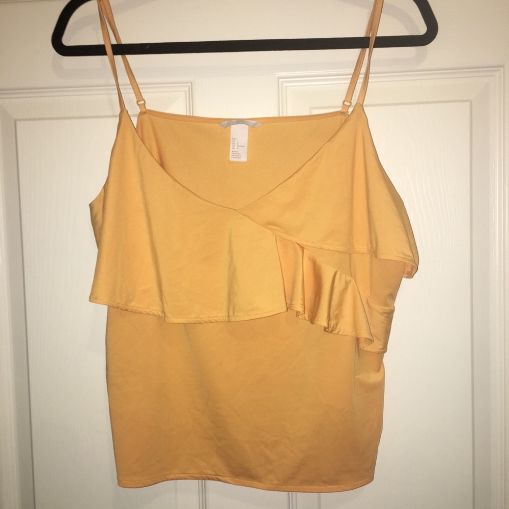orange tank top